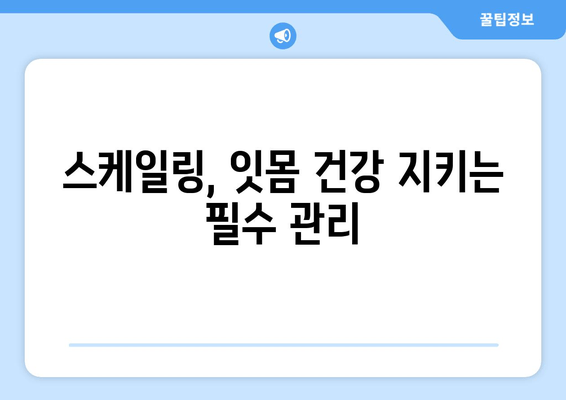 잇몸에서 피가 나는 이유? 스케일링이 꼭 필요한 5가지 이유 | 잇몸 질환, 치주염, 치과 관리, 구강 건강