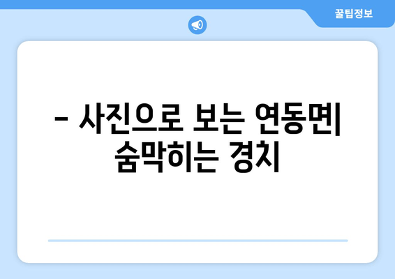 - 사진으로 보는 연동면| 숨막히는 경치