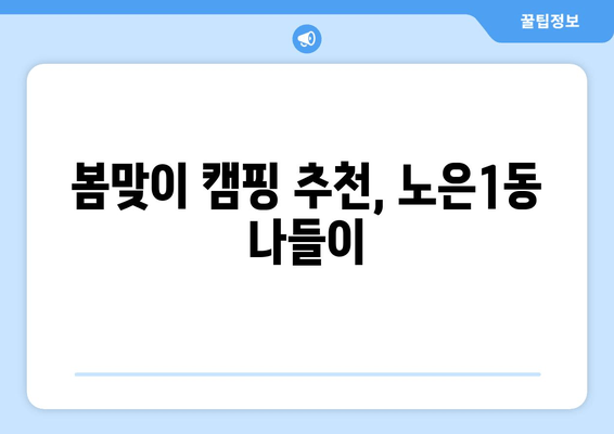 봄맞이 캠핑 추천, 노은1동 나들이