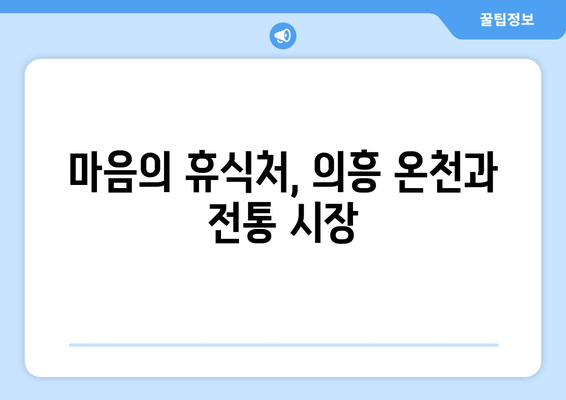 마음의 휴식처, 의흥 온천과 전통 시장