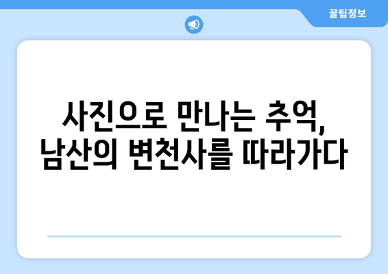 남산의 옛 모습을 담은 사진 속 시간 여행 | 추억과 역사가 살아 숨 쉬는 남산 사진 이야기