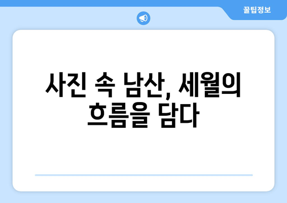 남산의 옛 모습을 담은 사진 속 시간 여행 | 추억과 역사가 살아 숨 쉬는 남산 사진 이야기