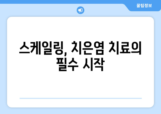 치은염 치료, 스케일링이 왜 필수일까요? | 치은염, 치주염, 잇몸 질환, 스케일링, 치과 치료