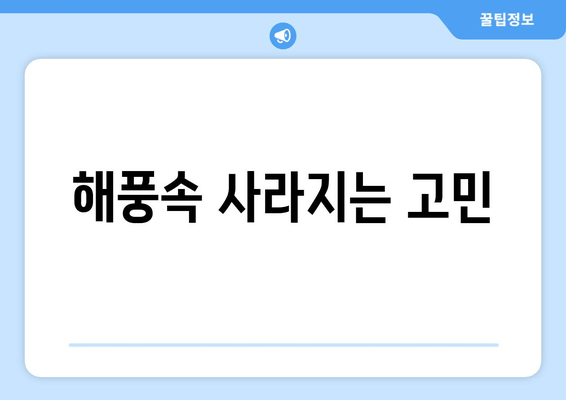 해풍속 사라지는 고민