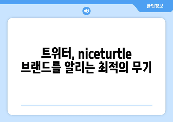 niceturtle 트위터를 활용한 브랜드 메시지 전달 전략 | 트위터 마케팅, 브랜드 인지도, 소셜 미디어