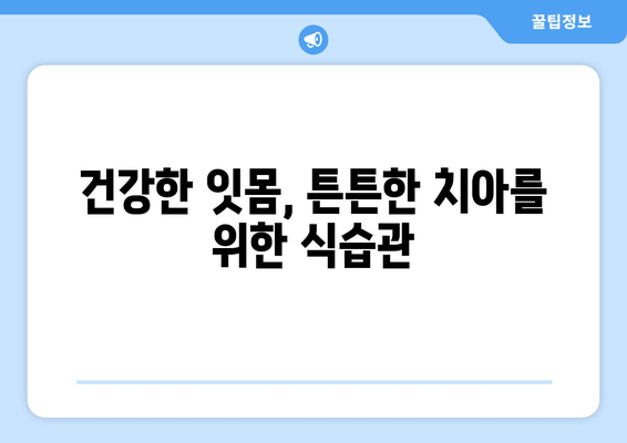 잇몸 뼈 건강 강화| 건강한 치아와 잇몸을 위한 5가지 핵심 전략 | 잇몸 건강, 치아 관리, 뼈 건강