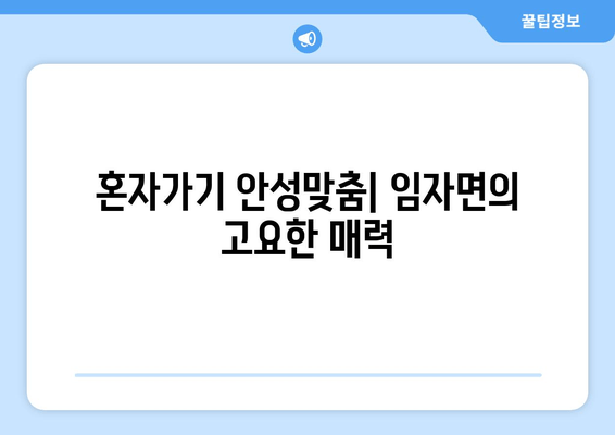 혼자가기 안성맞춤| 임자면의 고요한 매력