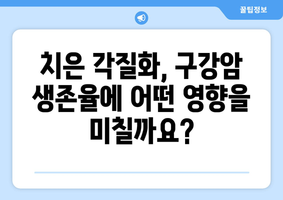 치은 각질화가 구강암 생존율에 미치는 영향| 연구 결과 분석 및 임상적 시사점 | 치은 각질화, 구강암, 생존율, 연구, 임상