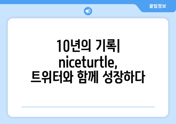 niceturtle 트위터 10년| 소셜 미디어 역사를 새긴 흔적 |  인플루언서, 커뮤니티, 그리고 변화