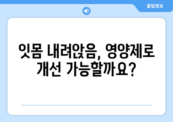 잇몸 내려앉음 해결에 도움되는 영양제| 5가지 추천 & 섭취 가이드 | 잇몸 건강, 영양제 추천, 잇몸 질환