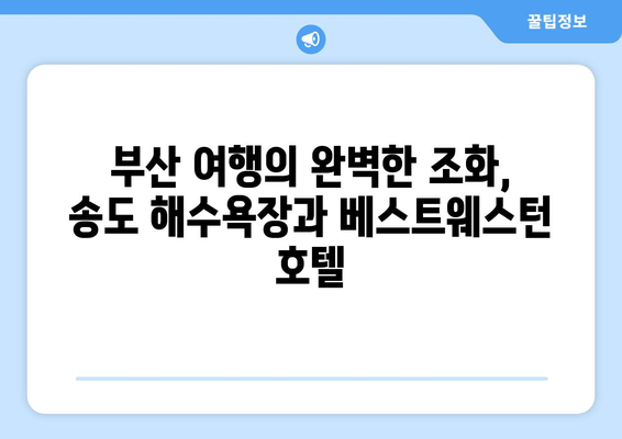 부산 송도 해수욕장의 베스트웨스턴| 하얀 모래와 파도 소리에 흠뻑 빠지다 | 부산 여행, 송도 해수욕장, 베스트웨스턴 호텔