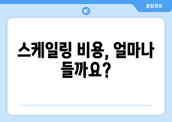 잇몸 건강 지키는 필수템| 잇몸치료 스케일링의 모든 것 | 잇몸질환 예방, 치주염, 스케일링 비용, 잇몸 관리 팁