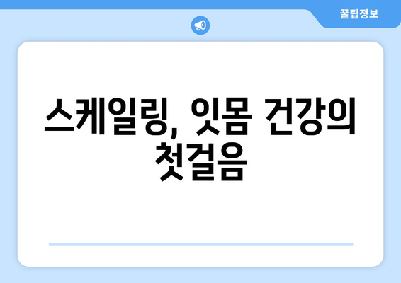 잇몸 치료의 핵심, 스케일링과 가글 마취| 효과적인 치료 과정 알아보기 | 잇몸 질환, 치주염, 치료법, 스케일링, 가글 마취