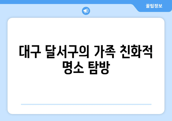 대구 달서구의 가족 친화적 명소 탐방