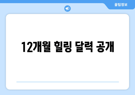 12개월 힐링 달력 공개