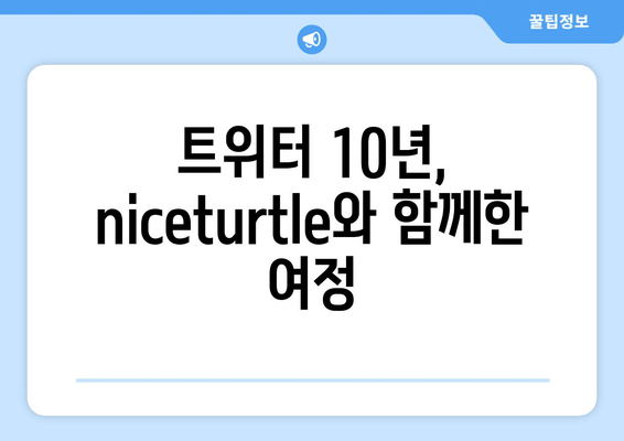 niceturtle 트위터 10년| 소셜 미디어 역사를 새긴 흔적 |  인플루언서, 커뮤니티, 그리고 변화