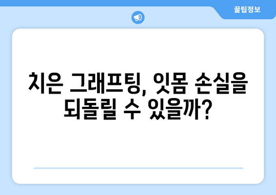 잇몸 재생의 희망, 치은 그래프팅| 효과와 과정 | 잇몸 질환, 치료, 치과