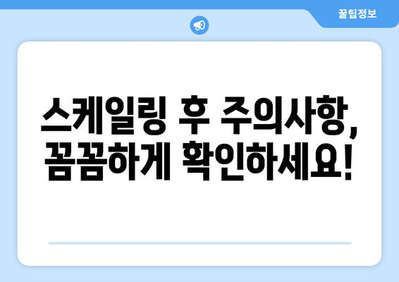 서초역 잇몸 치료 스케일링, 이렇게 진행됩니다! | 스케일링 과정, 치료 비용, 주의사항