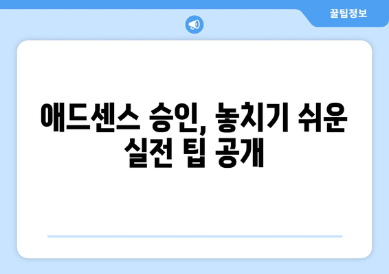 애드센스 승인, 이제 쉽게! 초보자를 위한 완벽 가이드 | 7단계 전략 & 실전 팁