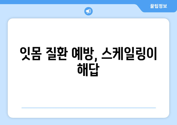 치은염 치료, 스케일링이 왜 필수일까요? | 치은염, 치주염, 잇몸 질환, 스케일링, 치과 치료