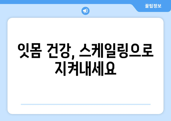 잇몸 건강 지키는 스케일링, 왜 중요할까요? | 인천 서울365치과, 잇몸 관리의 모든 것