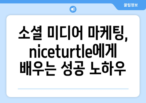 niceturtle 트위터 브랜딩 전략 분석| 성공적인 팔로워 확보를 위한 5가지 팁 | 소셜 미디어 마케팅, 브랜드 홍보, 트위터 전략