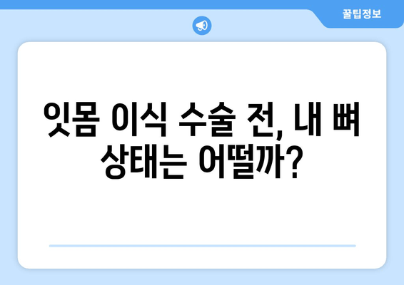 잇몸 이식 수술 전, 뼈 상태는 필수 체크! | 잇몸 이식, 뼈 이식, 수술 전 검사, 성공적인 이식