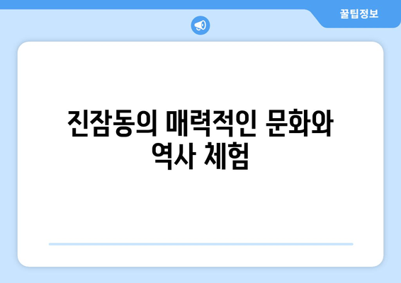 진잠동의 매력적인 문화와 역사 체험