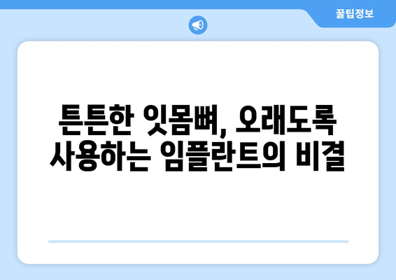 임플란트 성공의 열쇠, 잇몸뼈 충분화의 중요성 | 임플란트 수술, 잇몸뼈 이식, 성공률 높이는 팁