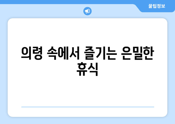 의령 속에서 즐기는 은밀한 휴식