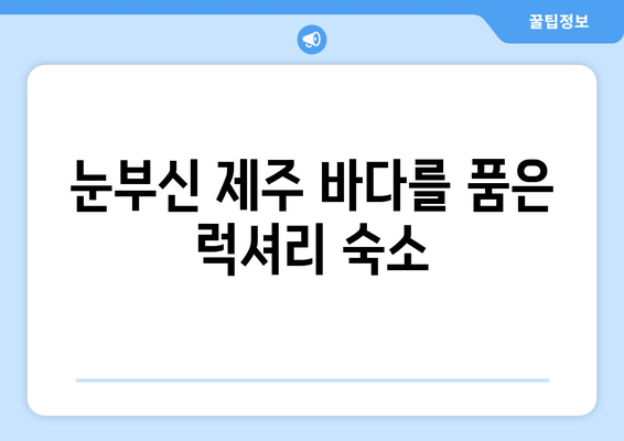 휘닉스 섭지코지 호캉스, 제주 여행의 완벽한 선택 | 럭셔리 숙박, 액티비티, 맛집 추천