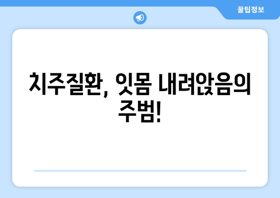 잇몸 내려앉음, 원인과 예방법 완벽 가이드 | 치주질환, 잇몸 건강, 치아 관리