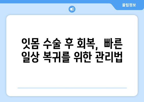 잇몸 수술 후 잇몸 건강 지키는 방법| 시간이 지남에 따른 관리 가이드 | 잇몸 수술, 잇몸 건강, 관리법, 치주 질환 예방