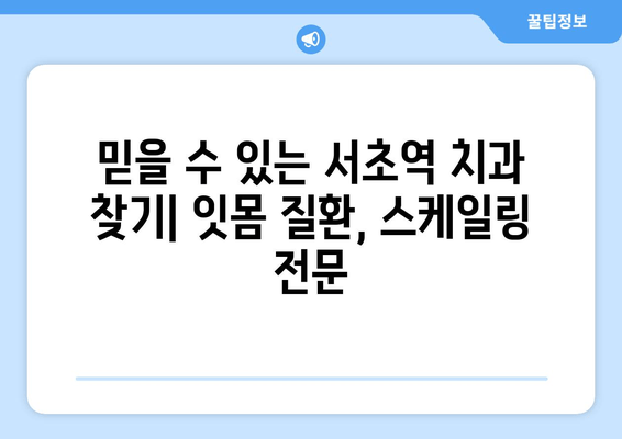 서초역 근처 잇몸 치료 & 스케일링 잘하는 곳 추천 | 치과, 잇몸 질환, 스케일링 가격, 예약