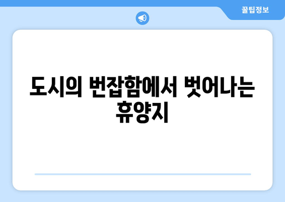 도시의 번잡함에서 벗어나는 휴양지