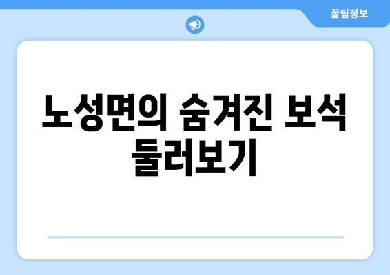 노성면의 숨겨진 보석 둘러보기