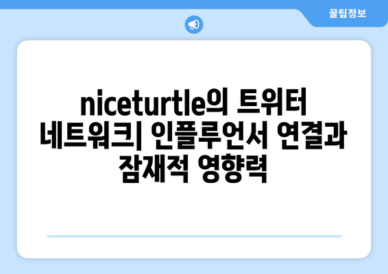 niceturtle 트위터의 그림자| 숨겨진 트렌드 분석 | 인플루언서 네트워크, 잠재적 영향력, 마케팅 전략