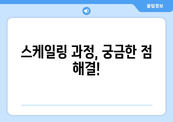 서초역 잇몸 치료 스케일링, 이렇게 진행됩니다! | 스케일링 과정, 치료 비용, 주의사항