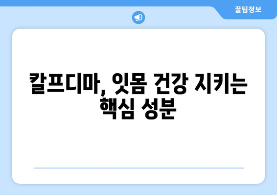 잇몸 내려앉음, 이제 칼프디마 성분 영양제로 관리하세요! | 잇몸 건강, 잇몸 내려앉음, 영양제 추천, 칼프디마