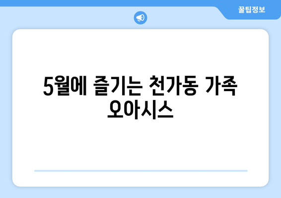 5월에 즐기는 천가동 가족 오아시스