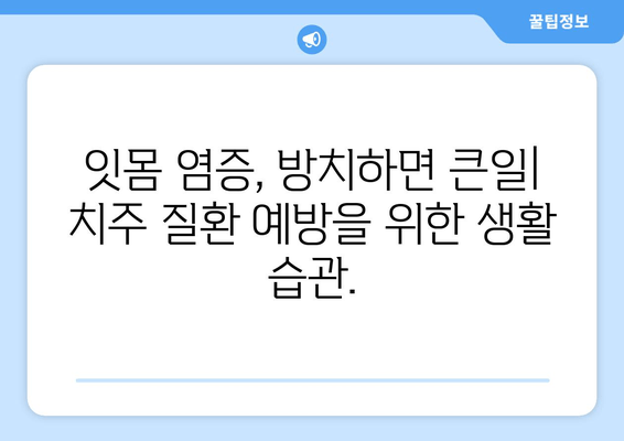 잇몸 뼈 손실 예방| 치주 관리와 잇몸 관리를 위한 완벽 가이드 | 잇몸 건강, 잇몸 염증, 치주 질환 예방, 잇몸 뼈 재생