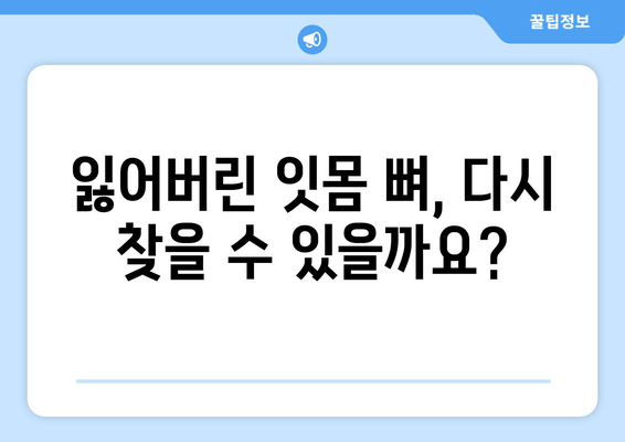 잇몸 뼈 재생 치료| 손실된 뼈를 되찾는 솔루션 | 치과, 임플란트, 잇몸 질환, 치료