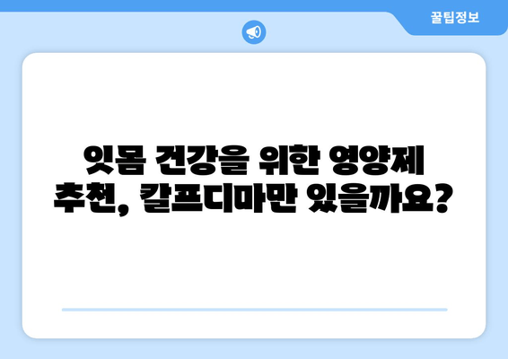 잇몸 내려앉음, 칼프디마 영양제가 도움이 될까요? | 잇몸 건강, 영양제 추천, 잇몸 내려앉음 원인