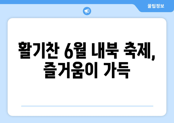 활기찬 6월 내북 축제, 즐거움이 가득