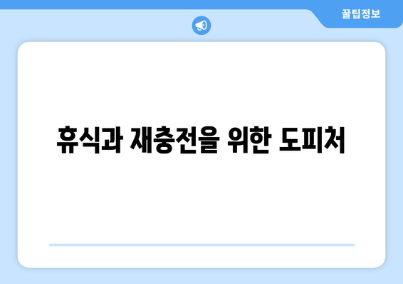 휴식과 재충전을 위한 도피처