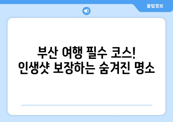 부산 현지인 추천! 인생샷 보장하는 📸 사진 명소 5곳 | 부산 여행, 인생샷, 사진 촬영, 가볼만한 곳