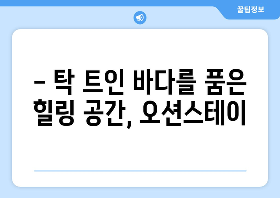 대부도 오션뷰 펜션, 오션스테이에서 잊지 못할 추억을! | 대부도 해안가 숙소, 오션뷰 펜션 추천