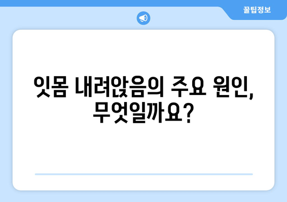 잇몸 내려앉음, 무시하면 안 돼! 원인과 대처법 완벽 가이드 | 잇몸 질환, 치주 질환, 치료, 예방