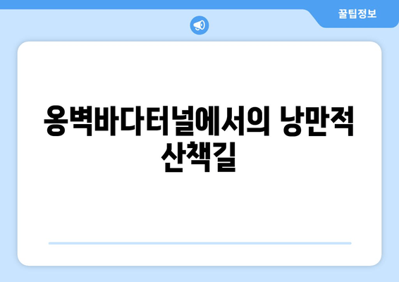 옹벽바다터널에서의 낭만적 산책길