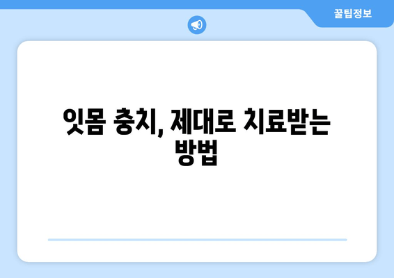 잇몸 충치 치료, 양심적인 치과 찾는 방법 | 꼼꼼한 치료, 정직한 비용, 추천 정보